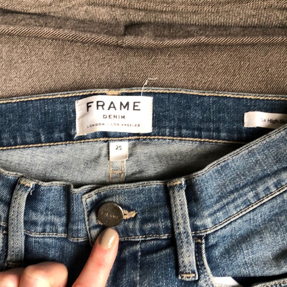 Frame Denim Le a high Skinny Distressed Jean, 25 - Picture 4 of 6